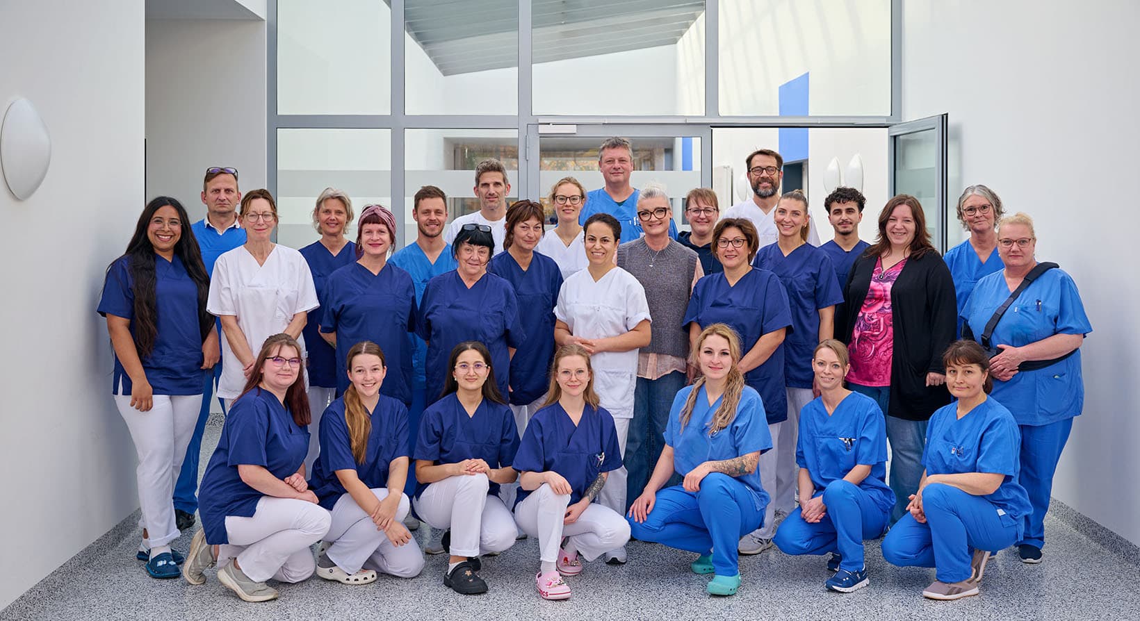 Teamaufnahme der dritten medizinischen Klinik am Städtischen Krankenhaus in Kiel.